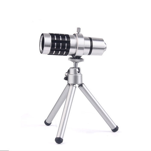 Telescópio monocular com zoom Prata ou Preto supertelefoto 4K 10-30X40mm - Envio Imediato - Frete Grátis