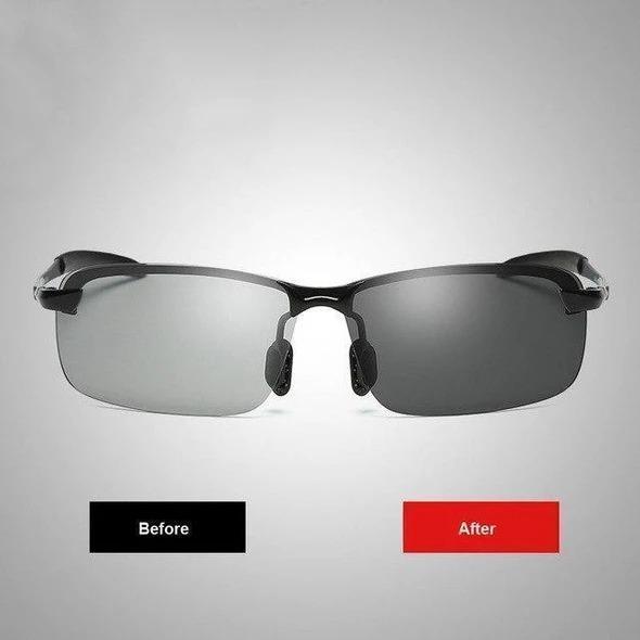 Óculos de Sol Fotocrômico com Lente Polarizada - Perfeito para Pescadores + Frete Grátis - Envio Imediato