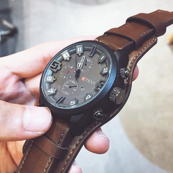 Deseja adicionar Relógio Quartzo Militar Luxo Original ? De 119,00 por R$ 77,00