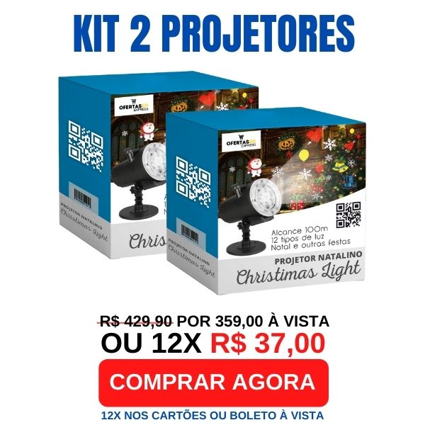 Projetor Christmas Light Laser Resistente à Água Original + Frete Grátis + Envio Imediato + Brinde BlackFriday1