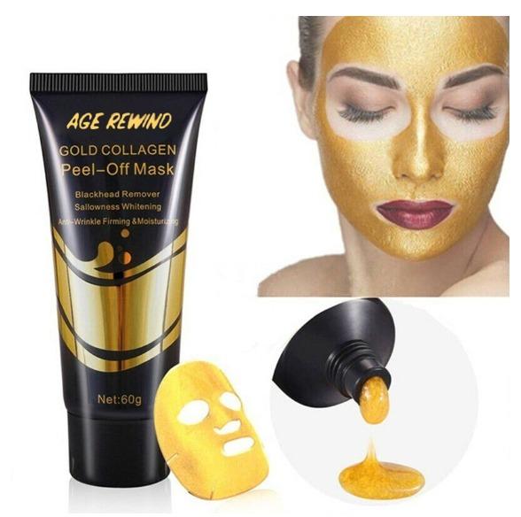Mascara Gold Colageno - Anti Envelhecimento, Anti Rugas, Clareamento Facial, Removedora Cravos