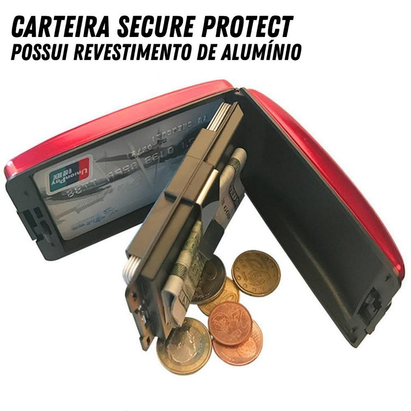 Carteira SecureProtect + BRINDE + FRETE GRÁTIS - Envio Imediato