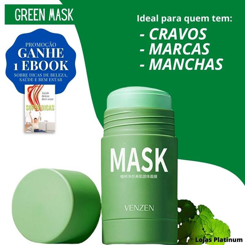 Green Mask - Anti Rugas e Linhas de Expressão + BRINDE