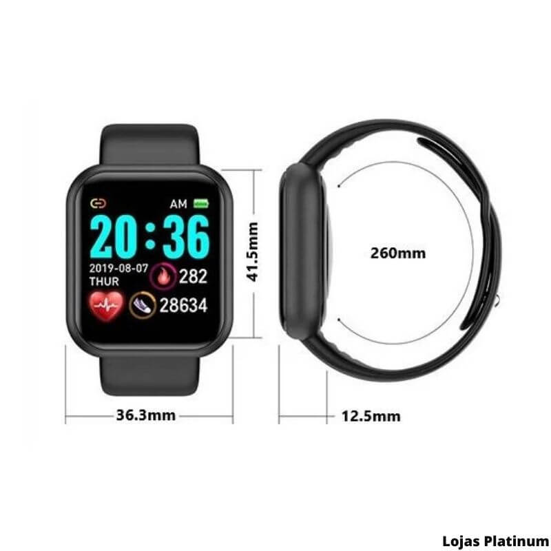 Smart Watch Versao X-12 - Monitore a Sua Saúde - Pague 2 e leve 3 - ÚLTIMAS UNIDADES