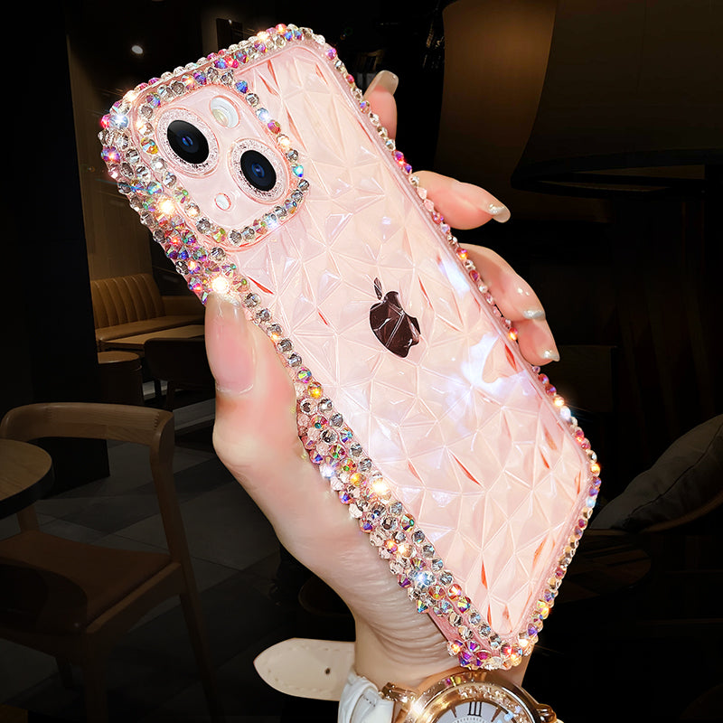 Case Luxo Glitter Diamante Transparente para iPhone + Frete Grátis + Envio Imediato + Brinde